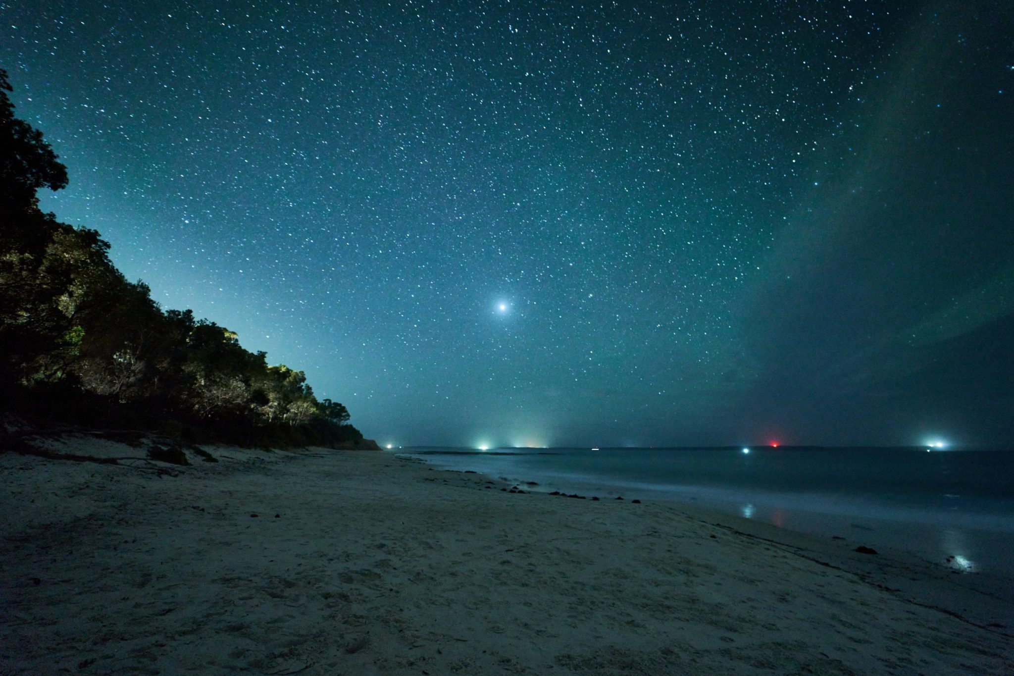Stargazing on the Beach